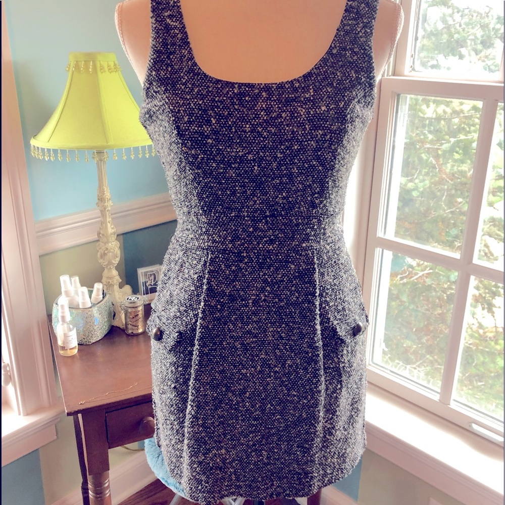 Charlotte Russe Winter Dress/Jumper Back-Zip, Front Pockets, Fully-Lined